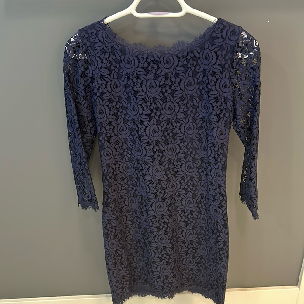 Gorgeous navy lace dress